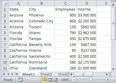 Excel SUMIF table